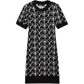 Desigual , Vestido mini estampado M. Christian Lacroix, Preto, XL