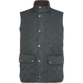 Barbour para homem. MGI0245 Colete Lowerdale verde (L), Casual, Poliéster