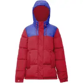 UCY Casaco de inverno azul real / vermelho