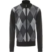 Colina Casaco de malha cinzento / antracite / preto