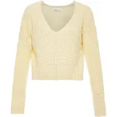 BLONDA Pullover amarelo pastel