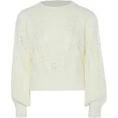 BLONDA Pullover branco lã