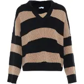 BLONDA Pullover bege / preto