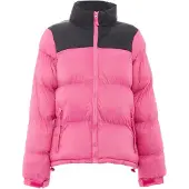 FUMO Casaco de inverno rosa / preto