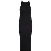 NAEMI Vestido de malha preto