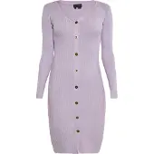 NAEMI Vestido de malha lavanda