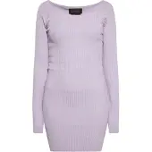 NAEMI Vestido de malha lavanda