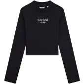 GUESS Camisola preto / branco