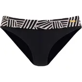 LASCANA Cueca biquíni bege / preto