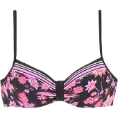 LASCANA Top de biquíni roxo / laranja / rosa / preto