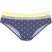 LASCANA Cueca biquíni navy / amarelo / branco