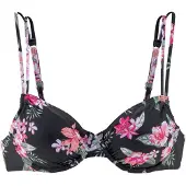 LASCANA Top de biquíni oliveira / rosa / rosa pastel / preto