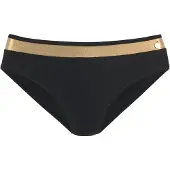 LASCANA Cueca biquíni amarelo dourado / preto
