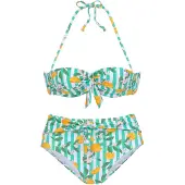 Buffalo Biquíni menta / jade / laranja claro / offwhite