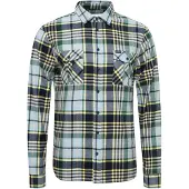 Blend Camisa azul céu / amarelo claro / verde escuro / preto