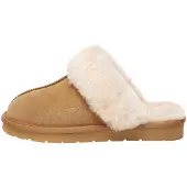 EVER AU Pantufa 'Raven' creme / castanho de castanha