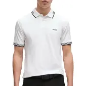 BOSS Camisa 'Paul' preto / branco