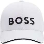 BOSS para homem. 50519247 Boné Us branco (OSFA), Casual, Poliéster