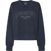 Pepe Jeans para mulher. PL581464 Sweatshirt Fiorelina navy (L), Casual, Algodão, Marinho