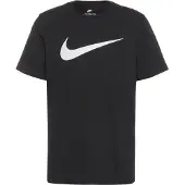 Nike Camisa 'Swoosh' preto / branco