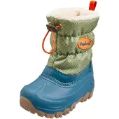 Playshoes Bota de neve oliveira / petróleo / laranja
