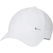 Nike Boné 'Club' prata / branco