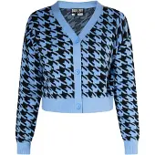 ROCKEASY Casaco de malha azure / preto