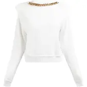 Faina Pullover 'Tuxe' ouro / branco