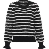 Faina Pullover preto / branco