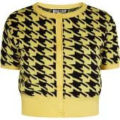 ROCKEASY Casaco de malha mel / preto