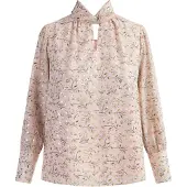 Faina Blusa 'Caneva' ouro / cáqui / cor-de-rosa / offwhite