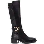 Xti para mulher. 14310001-NEGRO Botas 143100 preto (36), Plano, Zíper, Casual