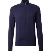 Tommy Hilfiger Casaco de malha 'Flag Embroidery Zip-thru' navy