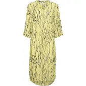 Soaked in luxury Vestido 'Zaya' limão / preto / branco