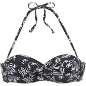 Vivance Top de biquíni preto / branco