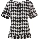 HEINE Blusa preto / branco