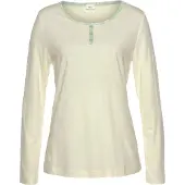s.Oliver Camisa ecru / verde mosqueado