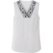 HEINE Top azul noturno / branco