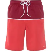 s.Oliver Calções de banho vermelho / bordeaux / branco