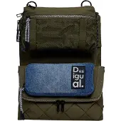Desigual , Bolsa transversal bicolor, Poliamida, Verde, U