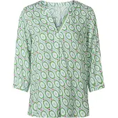 HEINE Blusa ecru / verde / menta / eosin