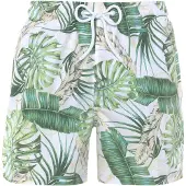 s.Oliver Calções de banho creme / verde / branco