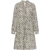 Dreimaster Klassik Vestido preto / branco lã