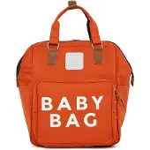 Bagmori Bolsa de maternidade laranja / branco