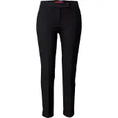 MAX&Co. Calças com vincos 'Monopoli' preto