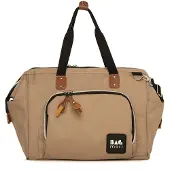 Bagmori Bolsa de maternidade bege / castanho / preto / branco