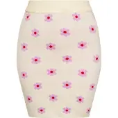 Swirly Saia creme / roxo / vermelho