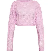 Swirly Pullover rosa claro