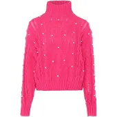 Nascita Pullover rosa / branco pérola