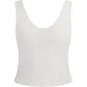 Faina Top de malha branco lã